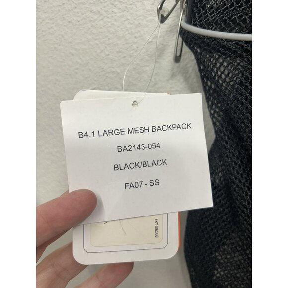 Nike Large Mesh Backpack Black Gym School Training BA2143-054 Y2K Deadstock - Picture 5 of 5